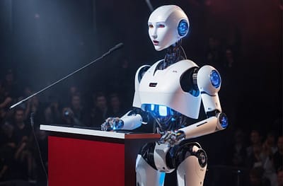 robot as a spokesperson