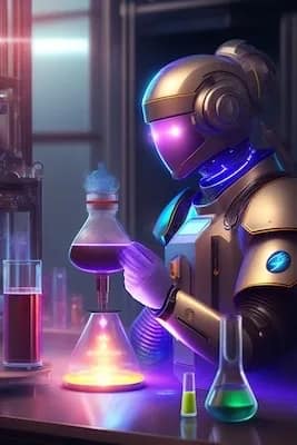 robot working as alchemist